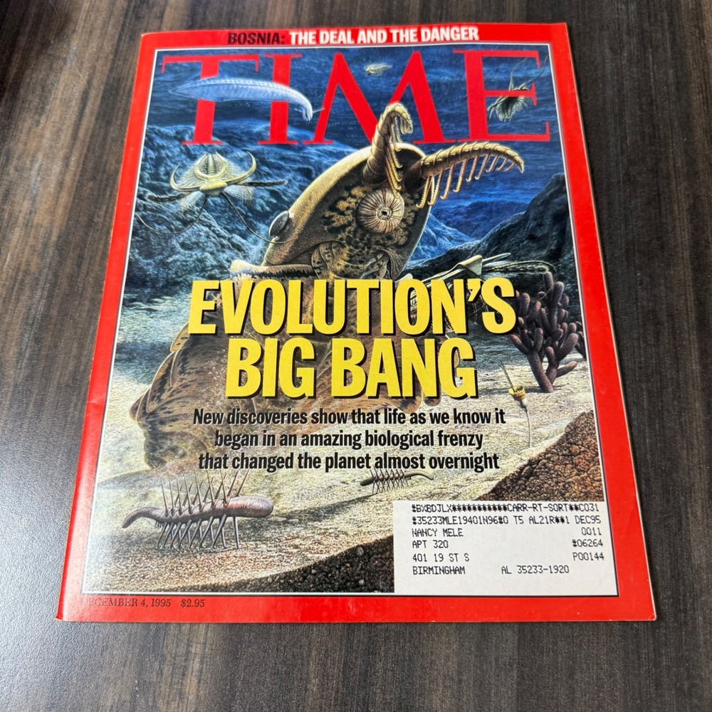Time Magazine Evolution Big Bang December 4 1995 Fossil‎ Discovery Paleontology